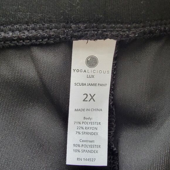 Yogalicious Womens Scuba Jamie Tapered Cargo Jogger Pants size 2X - Picture 7 of 7